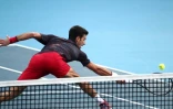 Le Serbe Novak Djokovic lors de sa victoire au tournoi du Japon face à l'Australien John Millman, à Tokyo, le 6 octobre 2019
