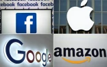 Google, Facebook, Amazon, et Apple, qui font face à de multiples fronts judiciaires et enquêtes, valent ensemble plus de 5.400 milliards de dollars en Bourse, quaisment cinq fois plus qu'il y a cinq ans.