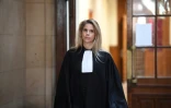 Me Anne-Laure Compoint, l'une des avocats des deux policiers accusés du viol d'une touriste canadienne, arrive à la Cour d'assises du palais de justice de Paris, le 14 janvier 2019
