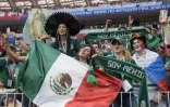 Supportrices mexicaines lors du match face à l'Allemagne au Mondial, le 17 juin 2018 à Moscou 