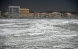 Tempête à Palavas-les-Flots, près de Montepellier, dans le sud de la France, le 13 octobre 2016