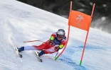 Le skieur suisse Marco Odermatt lors des JO de Milan Cortina, le 11 février 2026 à Bormio (Italie)