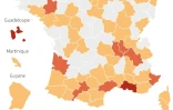 Covid-19 : zones d'alerte en France