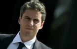 Gabriel Attal, secrétaire général du parti Renaissance, visite un salon professionnel à Villepinte, en banlieue parisienne, le 16 juin 2026
