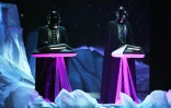 Le groupe de musique électro français Daft Punk, le 12 février 2017 au Staples Center de Los Angeles