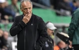 L'entraîneur de Saint-Etienne, Ghislain Printant, lors du match de poule de la Ligue Europa contre Wolsbourg, le 3 octobre 2019 au Stade Geoffroy-Guichard