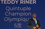 Le quintuple champion olympique de judo, Teddy Riner, au Pavillon France de l'Exposition universelle d'Osaka, le 13 septembre 2025
