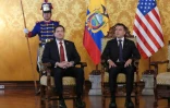 Le secrétaire d'Etat américain Marco Rubio et le président équatorien Daniel Noboa le 9 septembre 2026, à Quito en Equateur