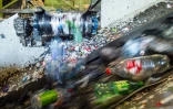 Une usine de recyclage de bouteilles en plastique à Fetsund, en Norvège, en janvier 2021