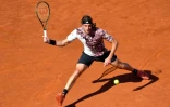 Le Grec Stefanos Tsitsipas en finale du Masters 1000 de Barcelone le 23 avril 2023 Ă Barcelone