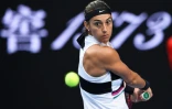 Caroline Garcia contre l'Américaine Danielle Collins à l'Open d'Australie, le 18 janvier 2019 à Melbourne