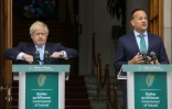 Les Premiers ministres irlandais Leo Varadkar et britannique Boris Johnson se rencontrent à Dublin le 9 septembre 2019
