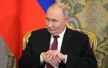 Vladimir Poutine le 10 mai 2025, à Moscou, en Russie