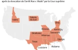 Les Etats américains qui restreignent l'avortement