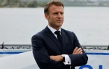le président Emmanuel Macron à Port Vila (Vanuatu) le 27 juillet 2023