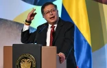 Le président colombien Gustavo Petro, à l'inauguration d'une conférence ministérielle sur la fin des violences faites aux enfants, à Bogota le 7 novembre 2024