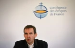 Le porte-parole de la Conférence des évêques de France Hugues de Woillemont à Lourdes, dans les Hautes-Pyrénées, le 6 novembre 2021