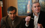 François Fillon et Marc Joulaud à Sablé-sur-Sarthe, le 8 mars 2014
