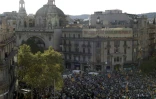 Manifestation pour l'organisation d'un référendum en Catalogne. Le 20 septembre 2017

