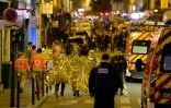 Evacuation par la rue Oberkampf des victimes du Bataclan le 14 novembre 2015 à Paris 