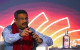 Le ministre indien de l'Education, Dharmendra Pradhan, le 26 août 2023 à New Delhi