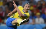 Zlatan Ibrahimovic avec la Suède à l'Euro-2016, le 22 juin à l'Allianz Riviera à Nice