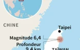 Séisme à Taïwan