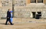 Le président américain Donald Trump et la reine Elizabeth II d'Angleterre au château de Windsor, le 13 juillet 2018