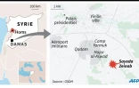 Carte localisant les attentats visant le sanctuaire chiite de Sayeda Zeinab, au sud de Damas, après ceux qui ont frappé Homs