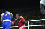 Souleymane Cissokho a dominé le Thailandais Saylom Ardee en quarts de finale chez les Welters aux JO de Rio, le 13 août 2016