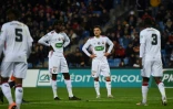 Les joueurs du Stade Malherbe de Caen abattus lors de leur débâcle à Montpellier (5-0), le 19 janvier 2020 à La Mosson