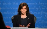 Kamala Harris, sénatrice et colistière de Joe Biden, lors de son débat avec le vice-président Mike Pence, le 7 octobre 2020 à Salt Lake City (Utah)