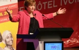 Kristalina Georgieva, actuelle directrice générale de la Banque mondiale le 17 avril 2019 à Abidjan