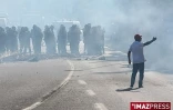Jeudi 5 mars 2009 : Les forces de l'ordre étaient mobilisées en nombre pour cette manifestation très attendue