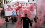 Manifestation contre le coût élevé de la vie à Thessalonique, en Grèce, le 21 octobre 2026
