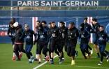 Les joueurs du Paris-SG Ă l'entraĂźnement Ă Saint-Germain-en-Laye, le 3 mars 2020