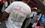 Mardi 10 mars 2009  : Colère ou humour, les t-shirts reflètent l'humeur des manifestants