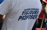 Mardi 10 mars 2009  : Colère ou humour, les t-shirts reflètent l'humeur des manifestants