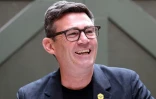 Andy Burnham, député travailliste et candidat à la direction du Labour, lors d'un meeting à Manchester, dans le nord de l'Angleterre, le 29 juin 2026