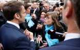 Emmanuel Macron en visite à Sélestat, le 19 avril 2023 dans le Bas-Rhin