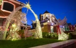 Illuminations de Noël dans le quartier de Dyker Heights, à Brooklyn, le 15 décembre 2020 à New York