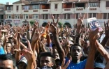 La foule salue l'arrivée d'Andry Rajoelina au au palais présidentiel d'Ambohitforohitra en plein centre d'Antananarivo (Photo D.R.)