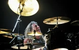 Mikkey Dee, ancien batteur de Motorhead, sur la scène du festival Coachella, aux Etats-Unis, le 20 avril 2014