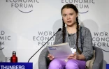 La militante environnementaliste suédois Greta Thunberg à Davos (Suisse) le 25 janvier 2019
