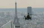 Un hélicoptère Tigre aux répétitions, le 11 juillet 2019