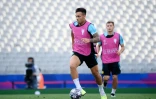 L'attaquant de l'Inter Milan Lautaro Martinez, à l'entraînement au stade Atatürk à Istanbul, le 9 juin 2023