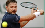 Stanislas Wawrinka lors de sa victoire au 2e tour de Roland-Garros contre l'Allemand Dominik Koepfer le 30 septembre 2020 Ă Paris