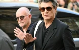 Marc Lavoine lors des obsèques de Thierry Ardisson en l'église Saint-Roch à Paris le 17 juillet 2025