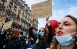 Manifestation à Paris pour défendre l'emploi et les services publics, le 4 février 2021