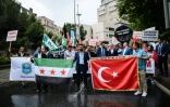 Manifestation devant le consulat allemand à Istanbul, le 4 juin 2016, après la reconnaissance par le Parlement allemand du génocide arménien 
